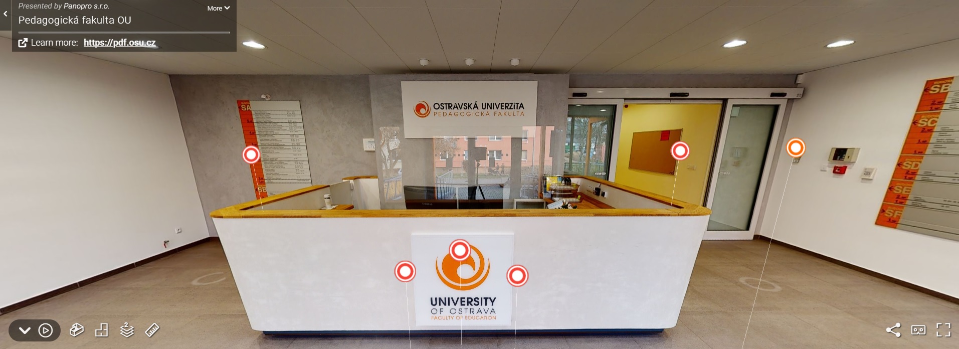 Pedagogickou fakultu OU nově můžete prozkoumat virtuálně!