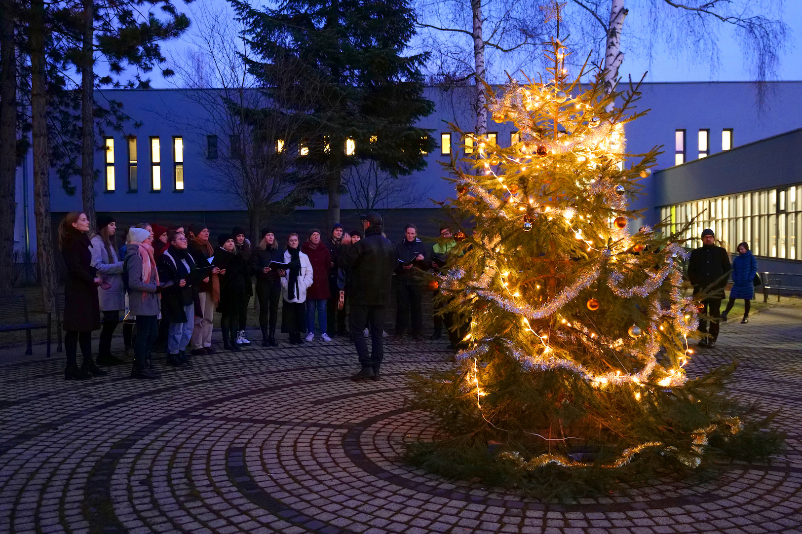 FOTOREPORTÁŽ: Rozsvícení vánočního stromu na PdF