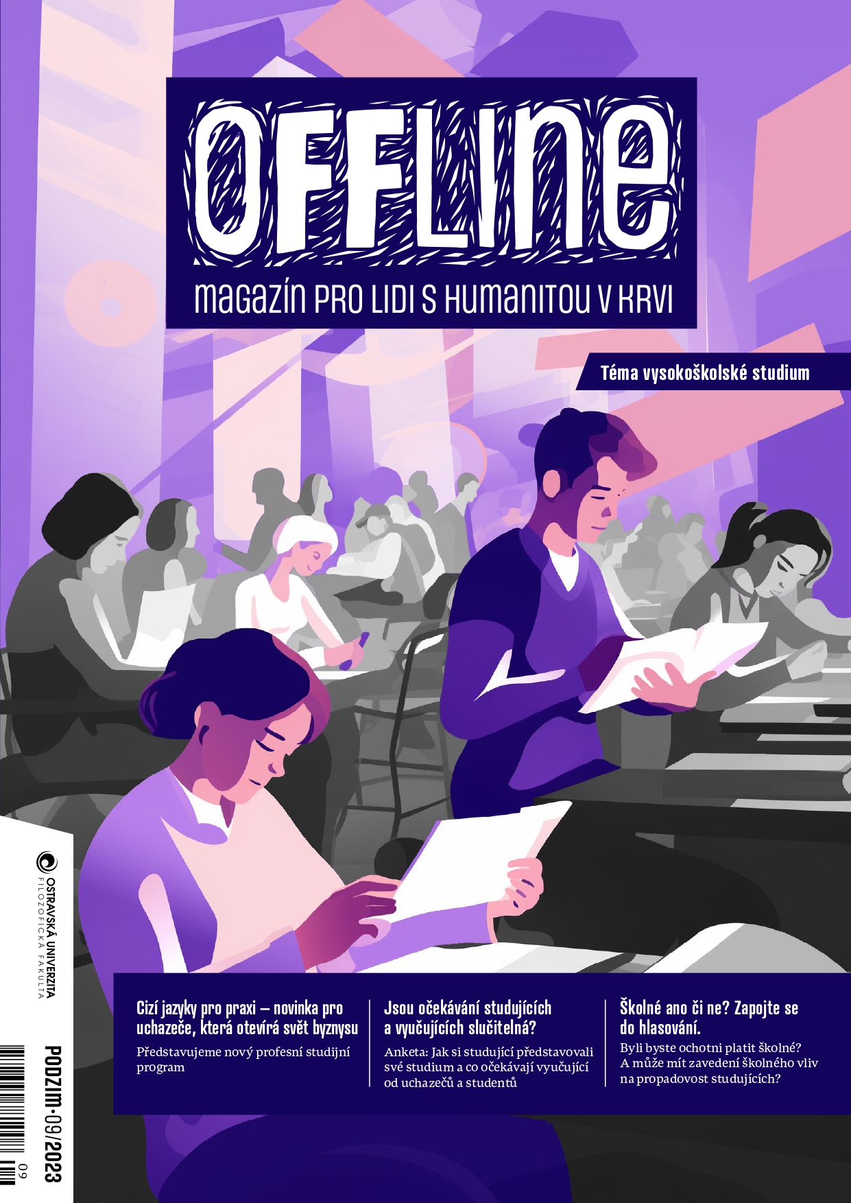 Nové vydání časopisu OFFline nahlíží na realitu vysokoškolského studia
