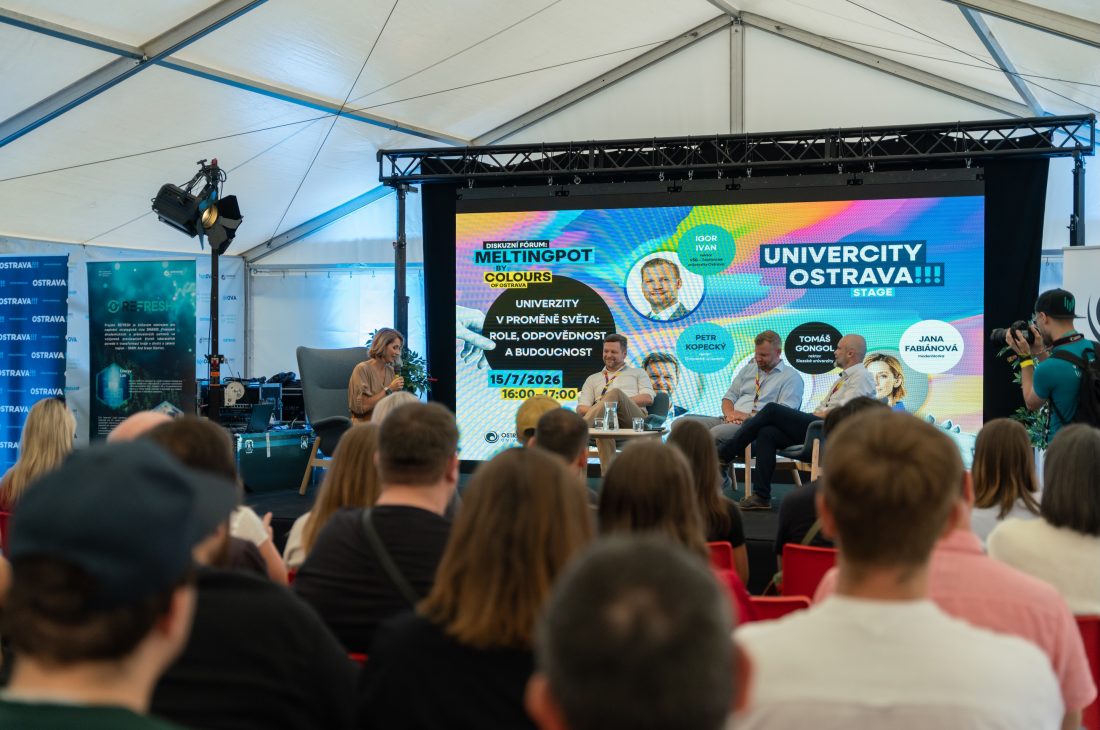 Univerzity v&nbsp;proměně světa: Ostravská zahájila svou účast na Meltingpotu diskusí tří rektorů